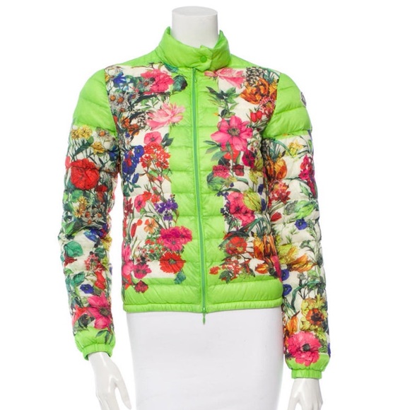Moncler Alisia Floral Jacket Green Rare 